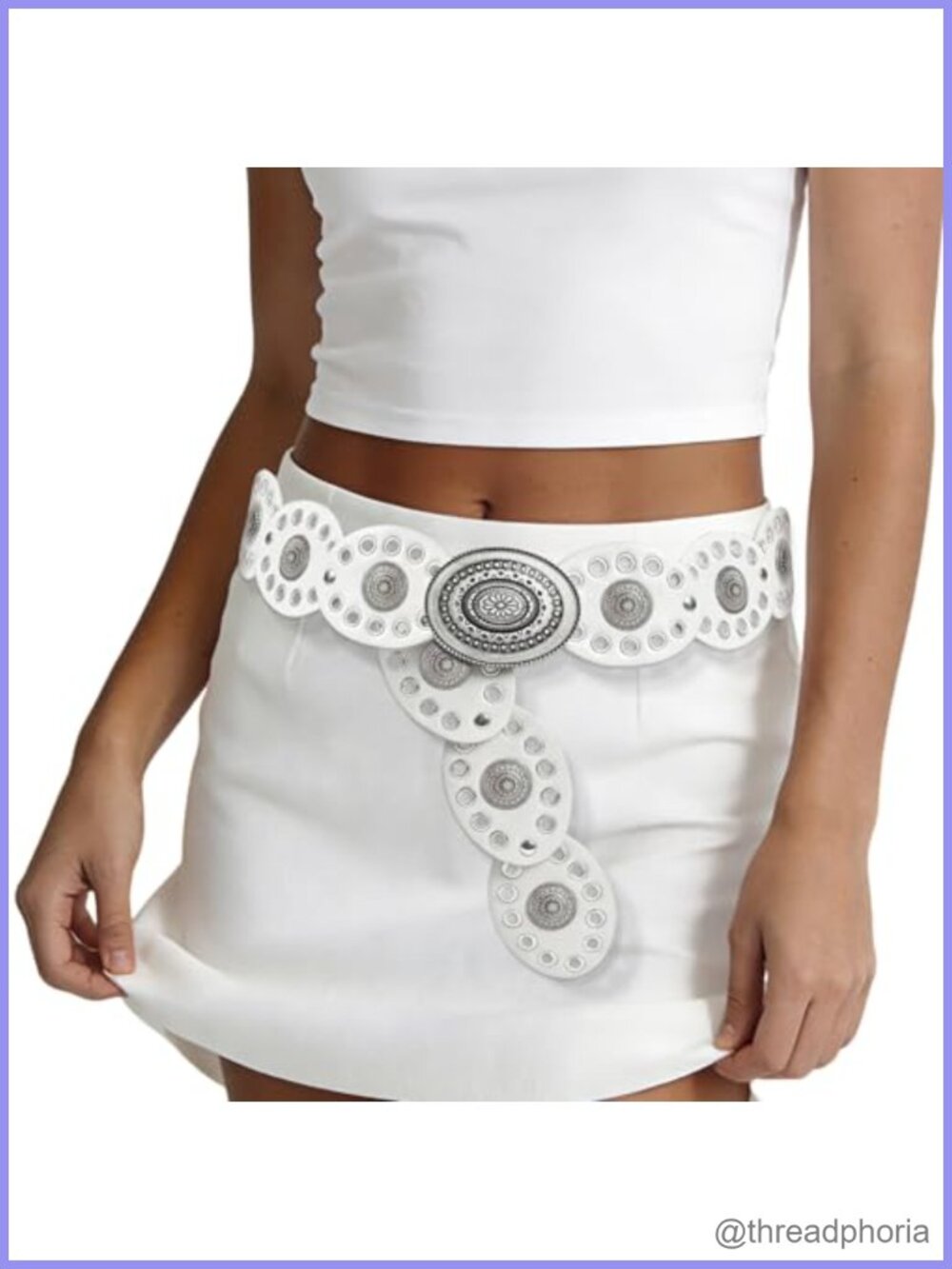 Western Boho Concho Chain Belt Adjustable